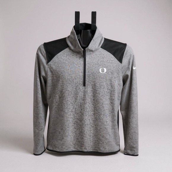 Nike Golf Birdie Half Zip 2.0 Women's Dri-Fit Medium Black Gray Pullover Oregon - Picture 1 of 6